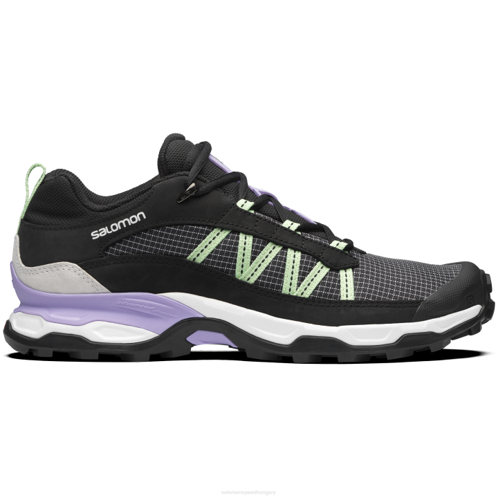 T8842097 Salomon fekete-fehér-patina zöld unisex sportcipő menedék alacsony bőr fekete-fehér-patina zöld
