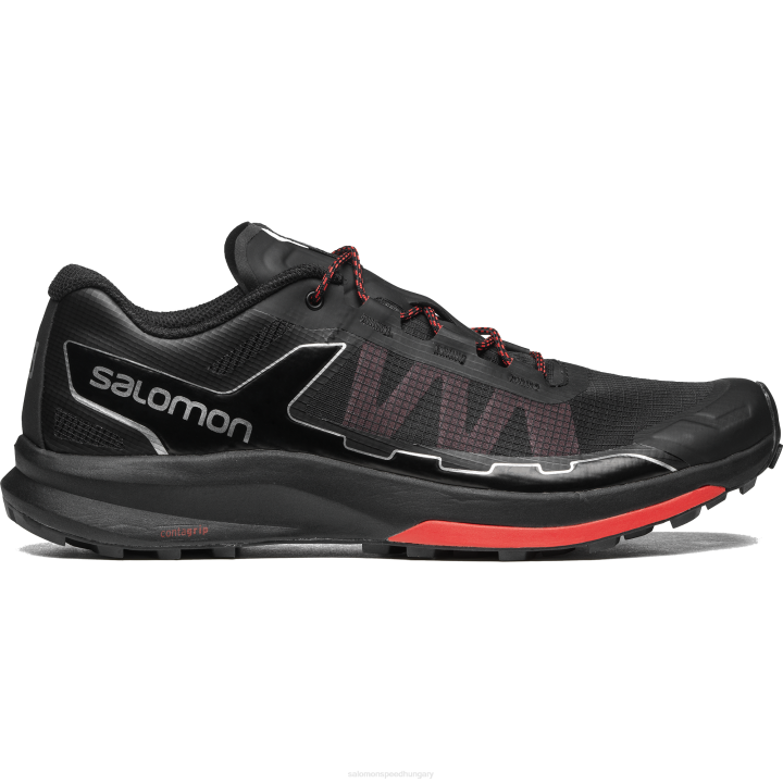T884743 Salomon fekete-verseny vörös-ezüst unisex sportcipő ultra raid fekete-verseny piros-ezüst
