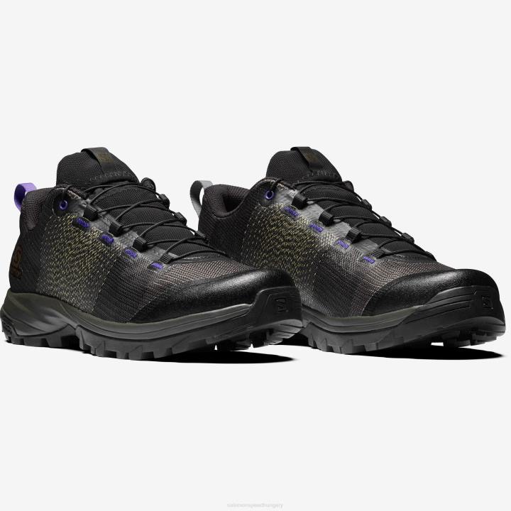 T884767 Salomon tőzeg-fekete-lila korallok unisex sportcipő outpro matryx a törött karú tőzegkorallitákhoz