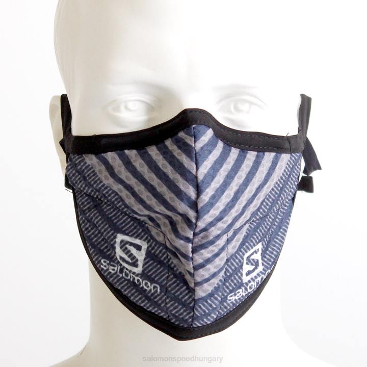 T8843302 Salomon fekete/hangulatú indigó unisex futómaszk fekete/hangulati indigó