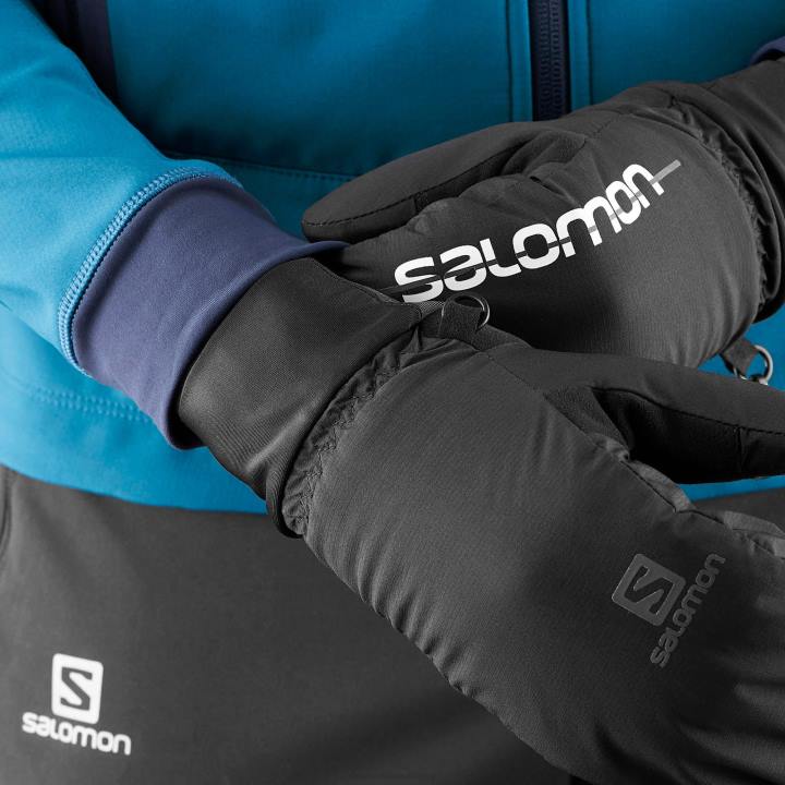 T8841165 Salomon fekete unisex kesztyű cross téli edzés fekete