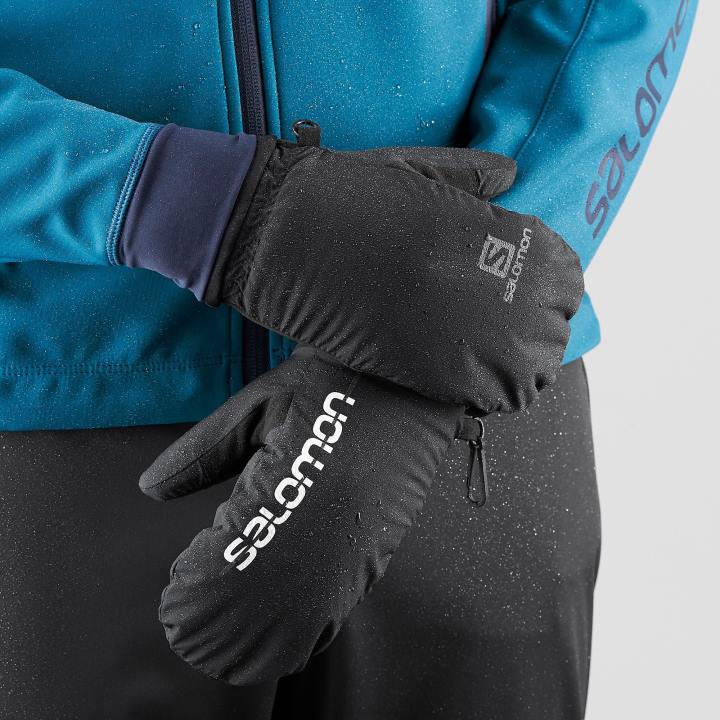 T8841165 Salomon fekete unisex kesztyű cross téli edzés fekete
