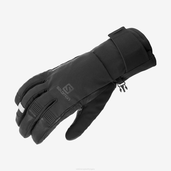 T8841166 Salomon fekete unisex kesztyű qst gore-tex fekete