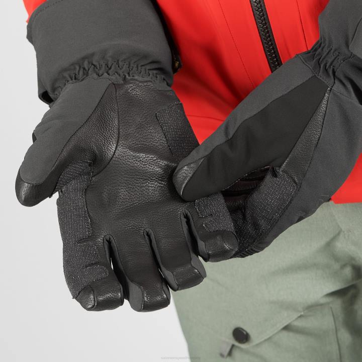 T8841166 Salomon fekete unisex kesztyű qst gore-tex fekete