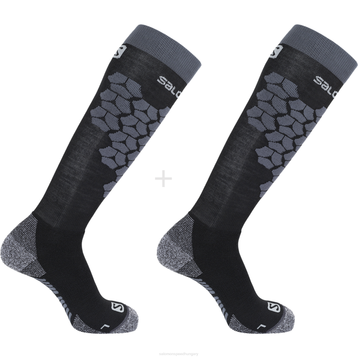 T8841150 Salomon fekete-ébenfa unisex zokni s/access 2 csomagos fekete-ébenfa