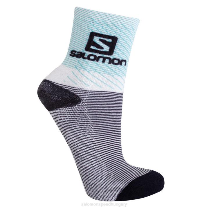 T8843310 Salomon rácsos/fehér nyereg unisex zokni rácsos/fehér