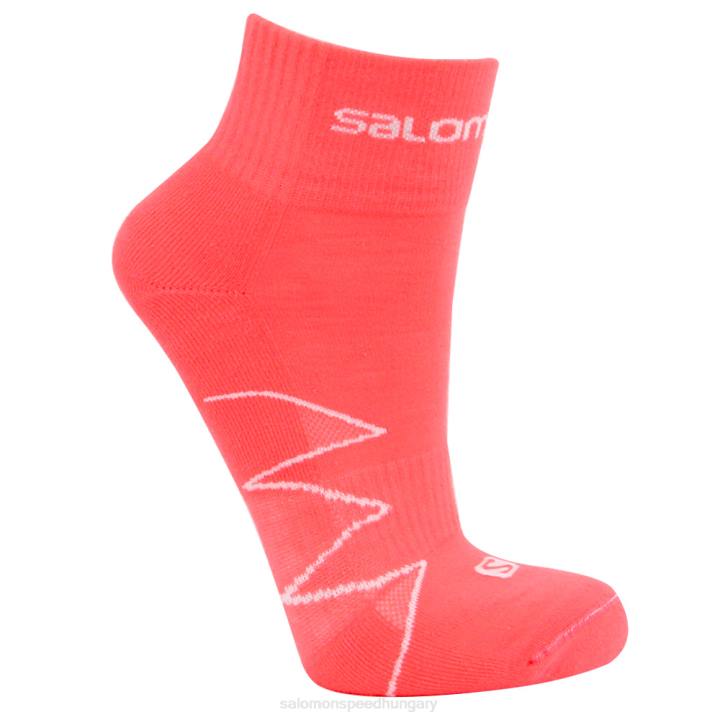 T8843333 Salomon piros-fehér villanás city ​​run unisex zokni vaku piros-fehér