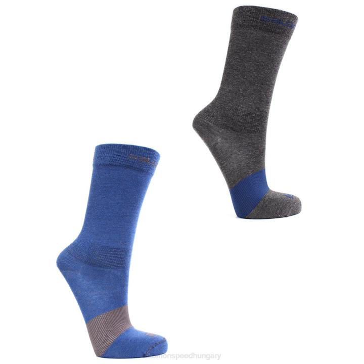 T8843334 Salomon sötétszürke-farmer/farmer-dk szürke life 2 csomagos unisex zokni sötétszürke-farmer