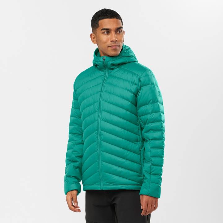 T884569 Salomon békés férfi kapucnis kabát elengedhetetlen xwarm down pacific