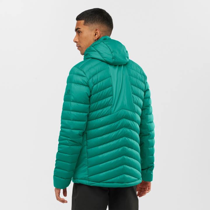 T884569 Salomon békés férfi kapucnis kabát elengedhetetlen xwarm down pacific