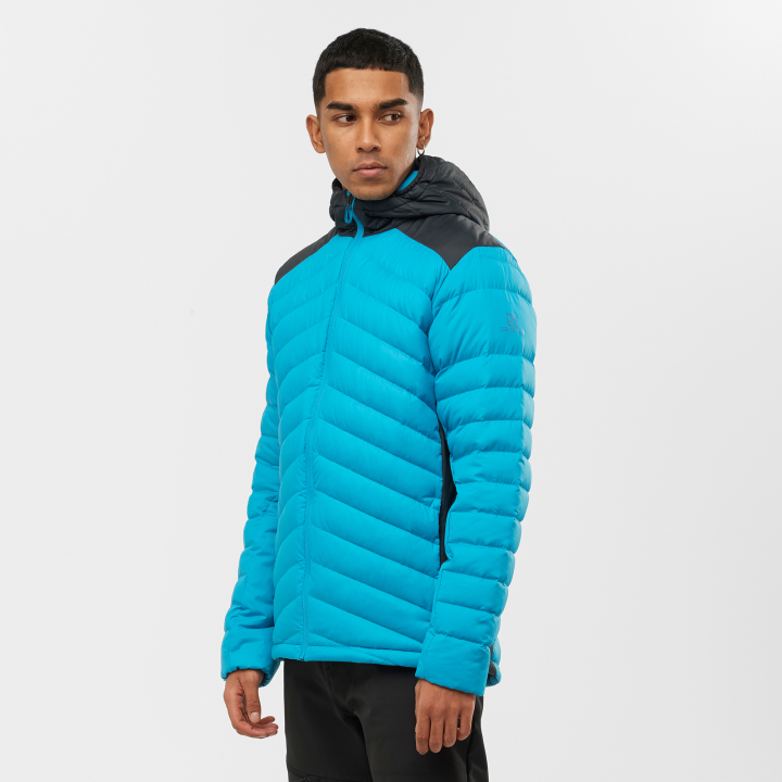 T884571 Salomon korallzátony-fekete férfi kapucnis kabát elengedhetetlen xwarm down barrier reef-black