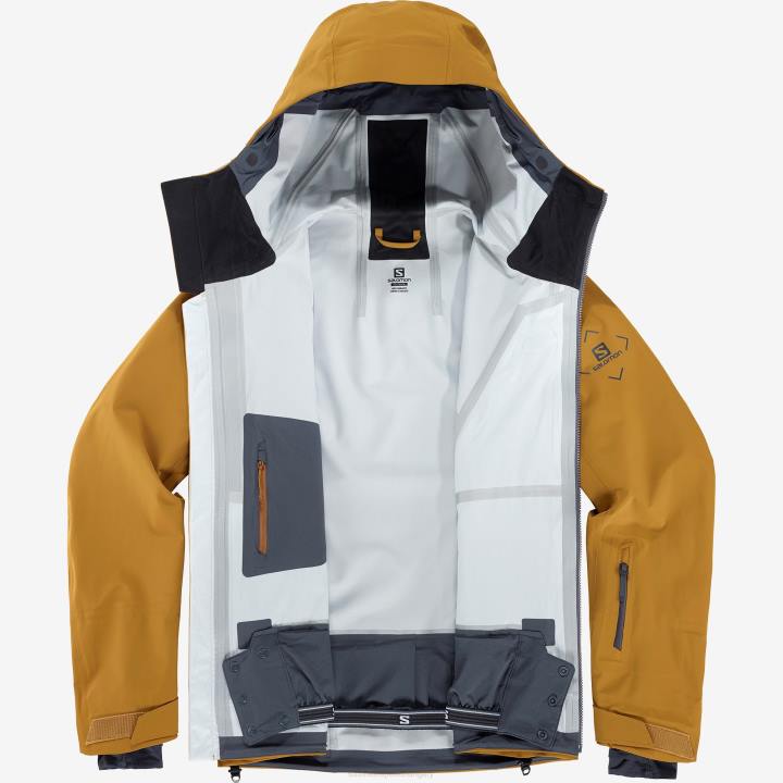 T884580 Salomon bronzbarna férfi kagylódzseki outlaw 3l bronzbarna
