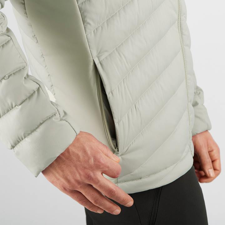 T884607 Salomon kovácsoltvas férfi teljes cipzáras midlayer kabát elengedhetetlen xwarm down kovácsoltvas