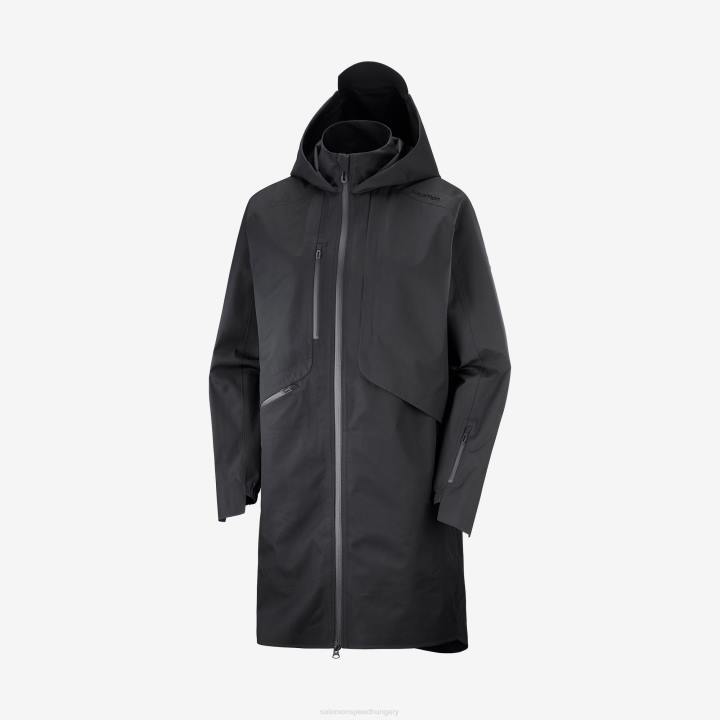 T884624 Salomon fekete női kabát outlife wp commuter parka w fekete