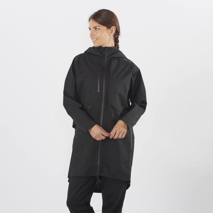 T884624 Salomon fekete női kabát outlife wp commuter parka w fekete