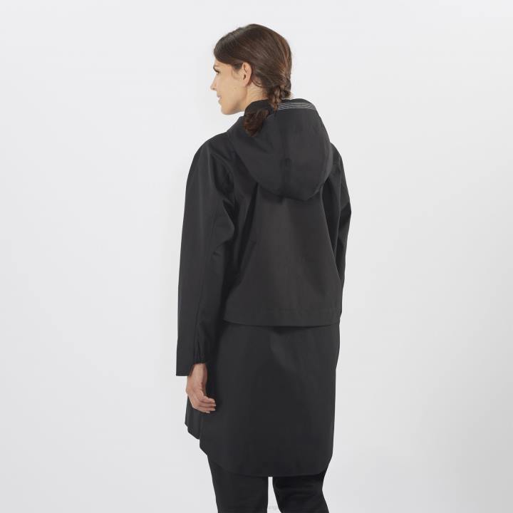 T884624 Salomon fekete női kabát outlife wp commuter parka w fekete