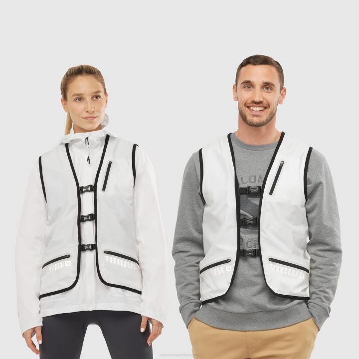 T884628 Salomon fehér fekete uniszex mellény outlife megfordítható segédprogram u fehér-fekete