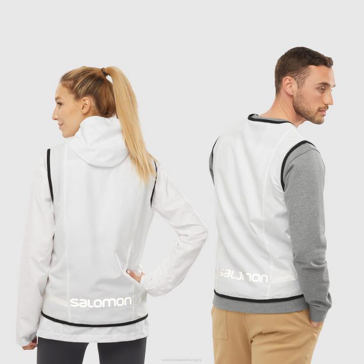 T884628 Salomon fehér fekete uniszex mellény outlife megfordítható segédprogram u fehér-fekete