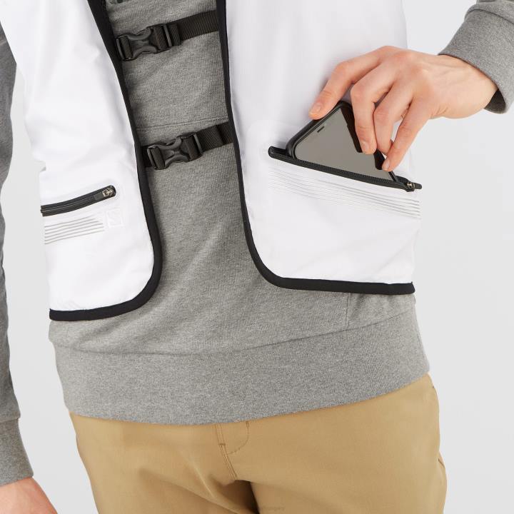 T884628 Salomon fehér fekete uniszex mellény outlife megfordítható segédprogram u fehér-fekete