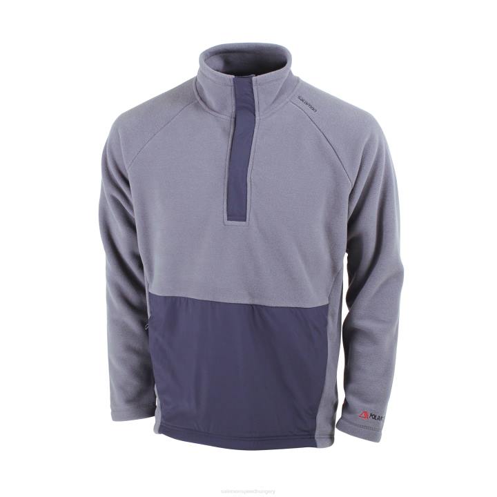 T8843135 Salomon ébenfa/középszürke outlife polartec unisex hz midlayer ébenfa