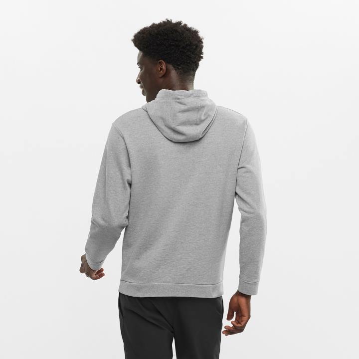 T884128 Salomon középszürke/hanga outlife heather kapucnis unisex középszürke