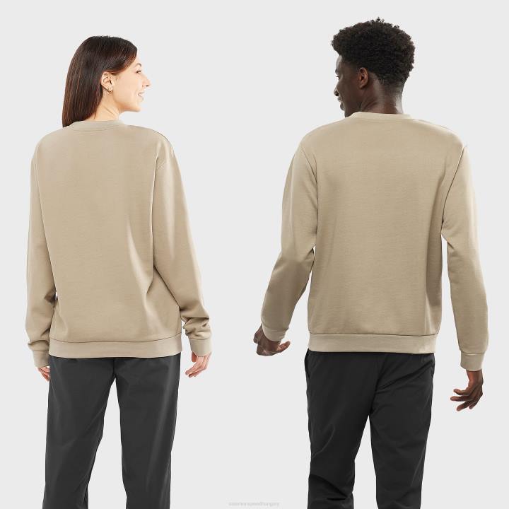 T884130 Salomon pörkölt kesudió outlife crew nyak izzadság unisex pörkölt kesudió