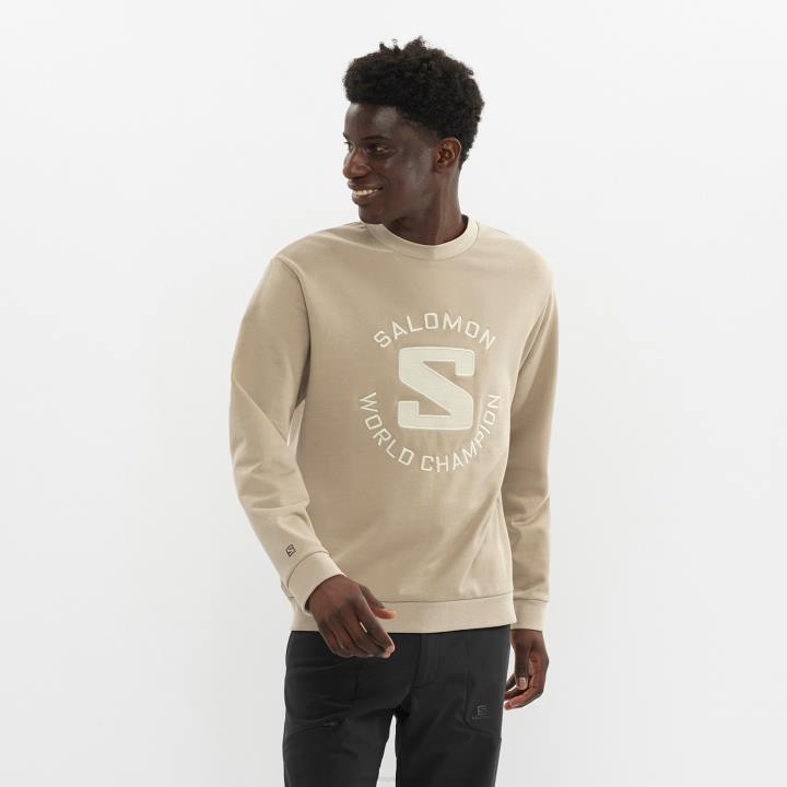 T884130 Salomon pörkölt kesudió outlife crew nyak izzadság unisex pörkölt kesudió
