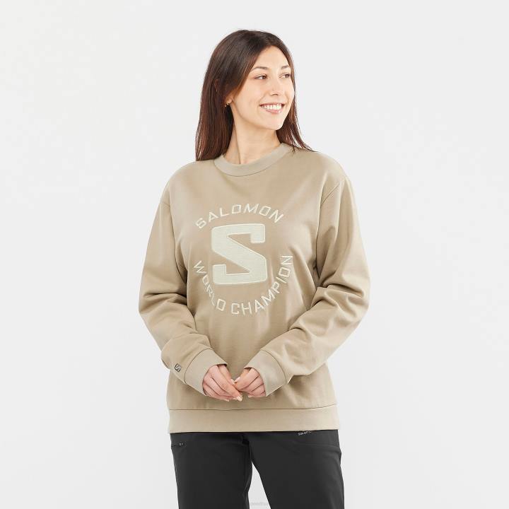 T884130 Salomon pörkölt kesudió outlife crew nyak izzadság unisex pörkölt kesudió
