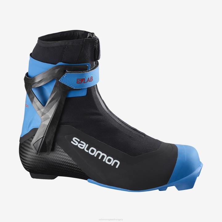 T8841459 Salomon fekete-folyamatkék unisex korcsolyázás nordic boots s/lab carbon skate el black-process blue