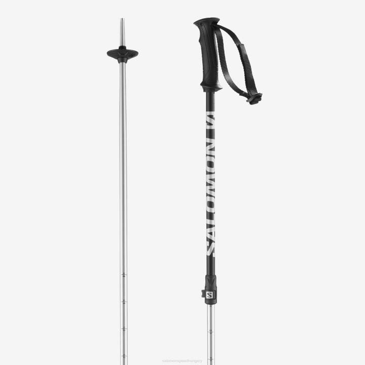 T8842019 Salomon alumínium-met ezüst-fekete unisex alpesi botok bérelhető teleszkópos alumínium-met ezüst-fekete