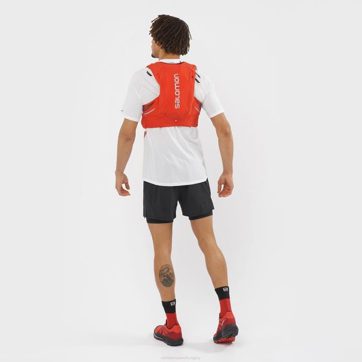 T8841035 Salomon tűzpiros-ében-kabernet uniszex futómellény lombikkal, benne sense pro 10 tűzpiros-ébenfa-cabernet