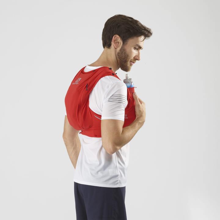 T8841037 Salomon goji bogyó-fekete uniszex futómellény lombikkal, benne sense pro 10 goji bogyó-fekete