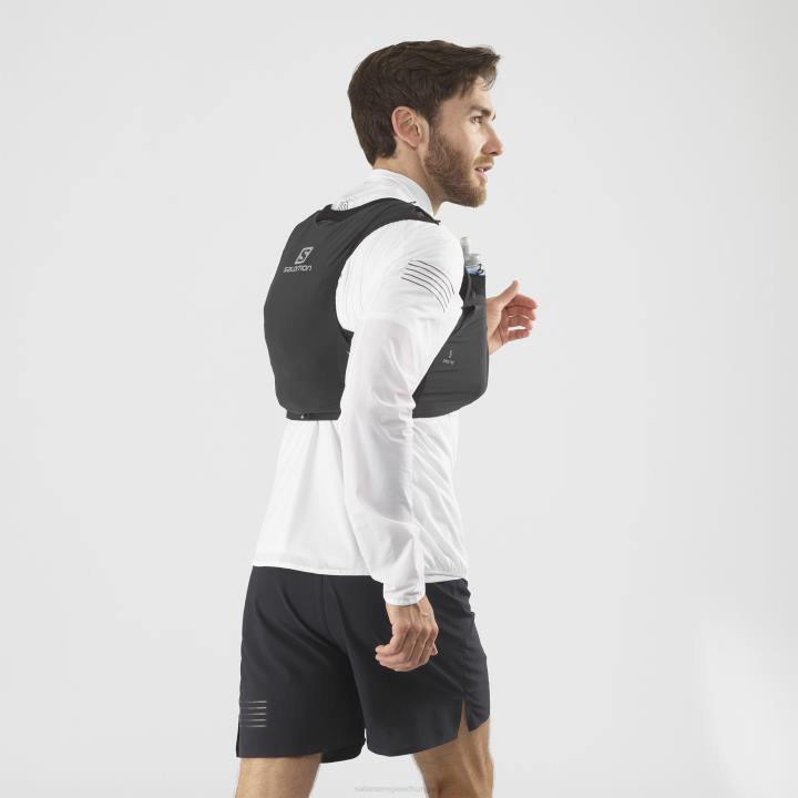 T8841045 Salomon fekete-ébenfa uniszex futómellény lombikkal, benne sense pro 5 fekete-ébenfa