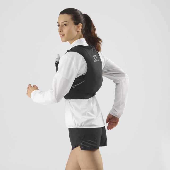 T8841045 Salomon fekete-ébenfa uniszex futómellény lombikkal, benne sense pro 5 fekete-ébenfa