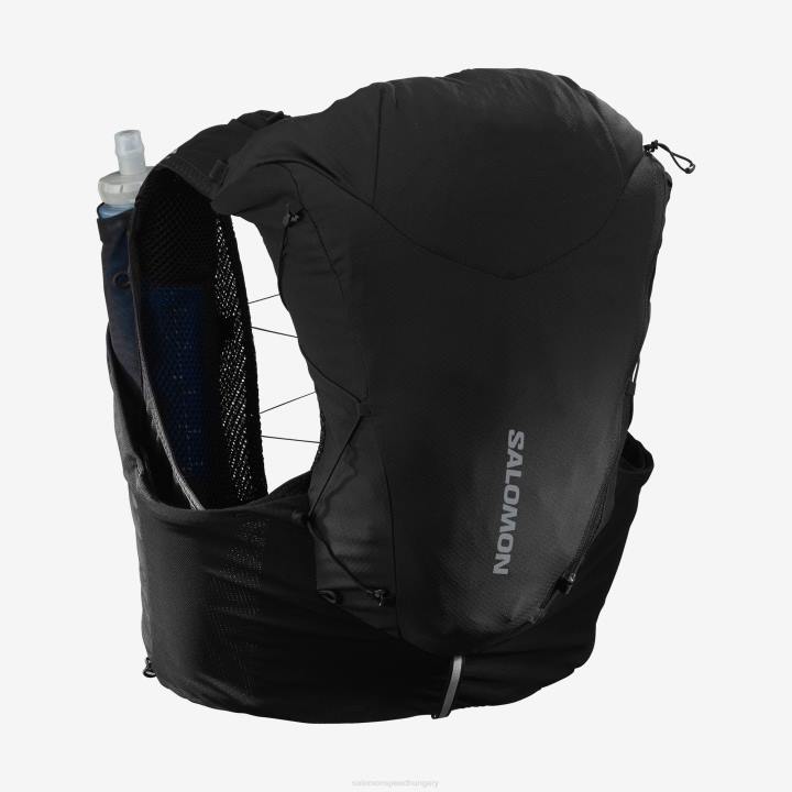 T8841048 Salomon fekete uniszex futómellény lombikkal együtt adv skin 12 black