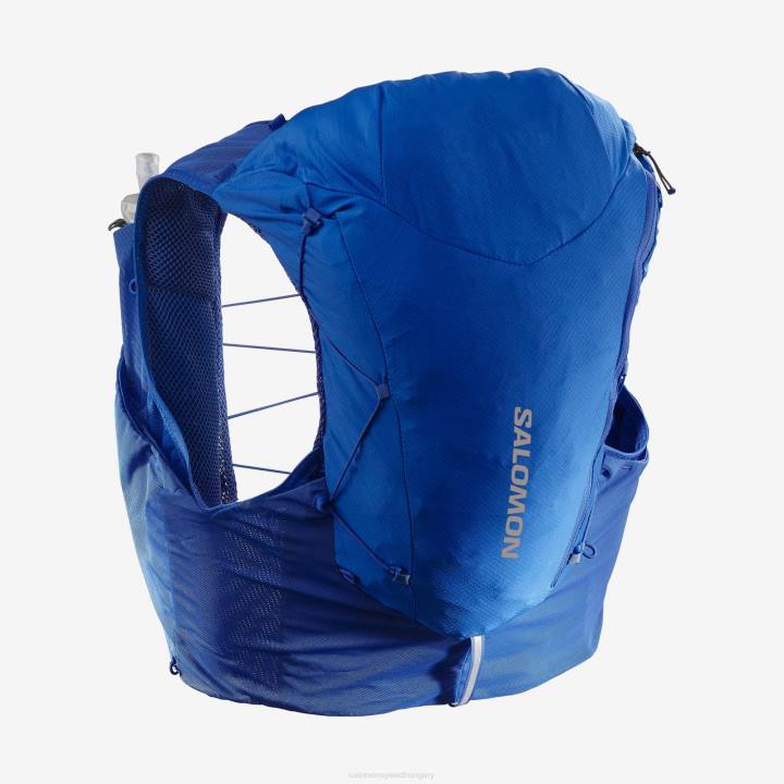 T8841051 Salomon tengeri kék-ében-fehér unisex futómellény lombikkal együtt adv skin 12 blue-ebony-white