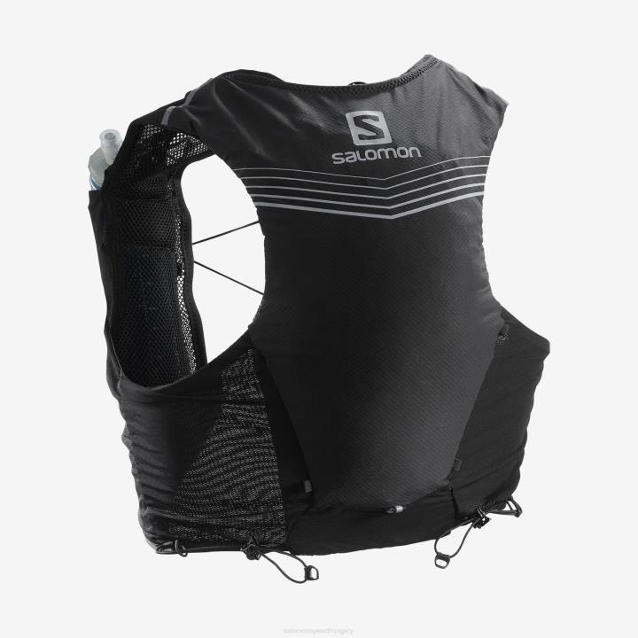 T8841053 Salomon fekete uniszex futómellény lombikkal adv skin 5 black
