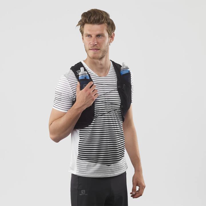 T8841053 Salomon fekete uniszex futómellény lombikkal adv skin 5 black