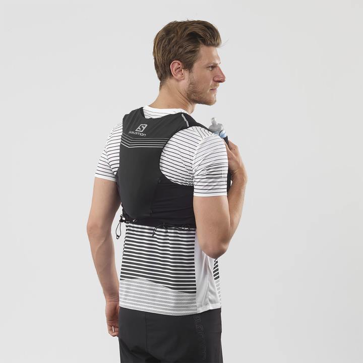 T8841053 Salomon fekete uniszex futómellény lombikkal adv skin 5 black