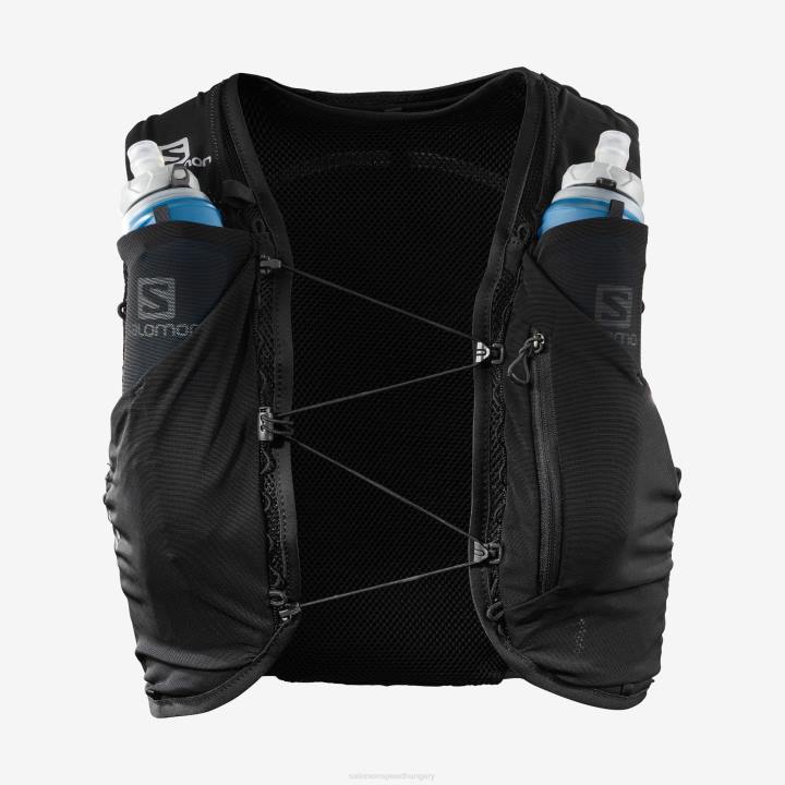 T8841053 Salomon fekete uniszex futómellény lombikkal adv skin 5 black