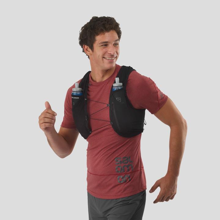 T8841055 Salomon fekete-ébenfa unisex futómellény lombikkal együtt adv skin 5 fekete-ében