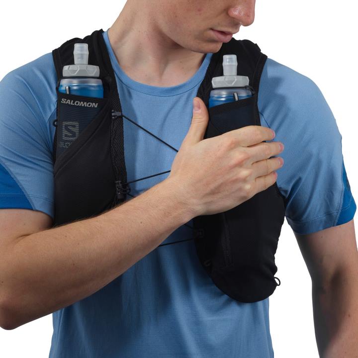 T8841055 Salomon fekete-ébenfa unisex futómellény lombikkal együtt adv skin 5 fekete-ében