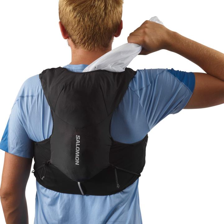 T8841055 Salomon fekete-ébenfa unisex futómellény lombikkal együtt adv skin 5 fekete-ében