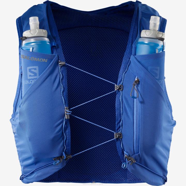 T8841058 Salomon tengeri kék-ében-fehér unisex futómellény lombikkal adv skin 5 tengeri kék-ében-fehér