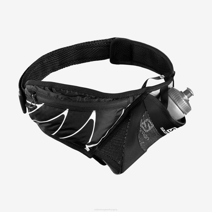 T8841070 Salomon fekete unisex öv 3D palackkal, fekete érzékeny övvel
