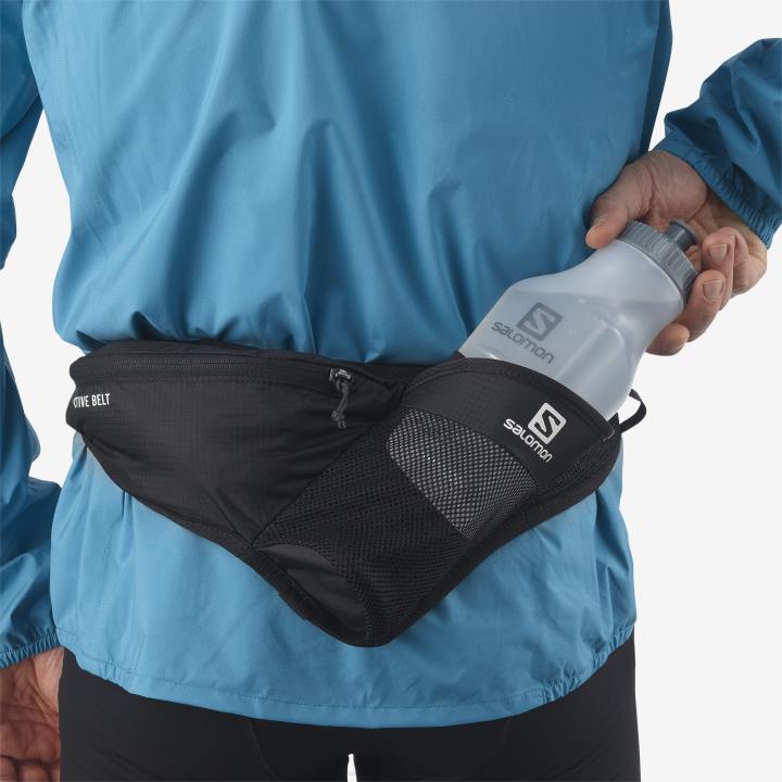 T8841080 Salomon fekete-ébenfa uniszex öv 3D palackkal, aktív fekete-ébenfával