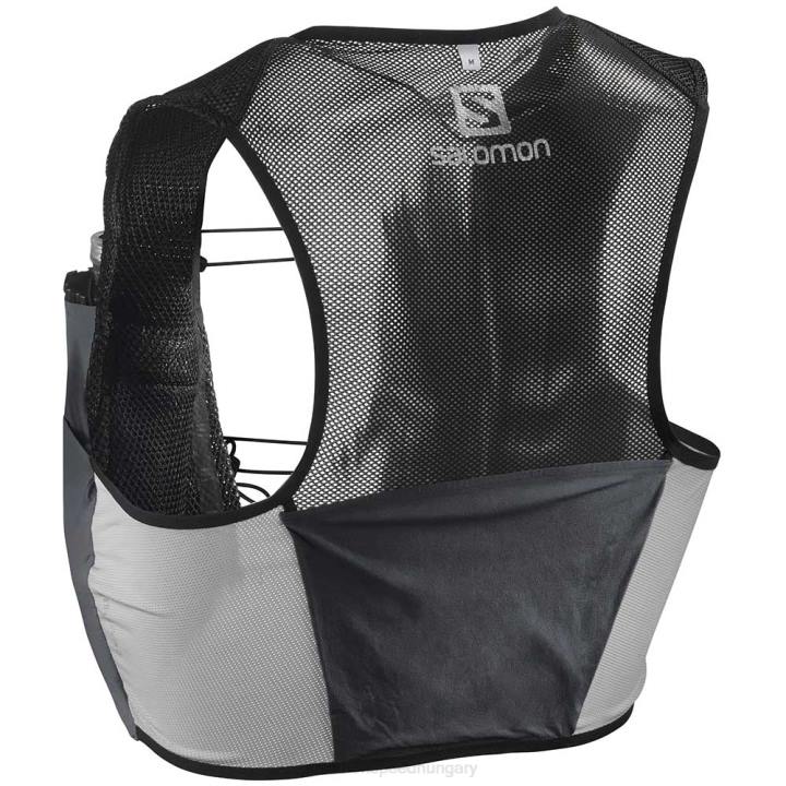 T8843404 Salomon fekete-versenypiros s/lab sense 2 szett unisex hidratáló csomag fekete-versenypiros