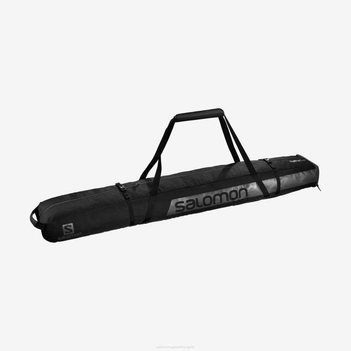 T8841126 Salomon fekete unisex sí/deszkás táska kihúzható 2 pár 175 20 fekete