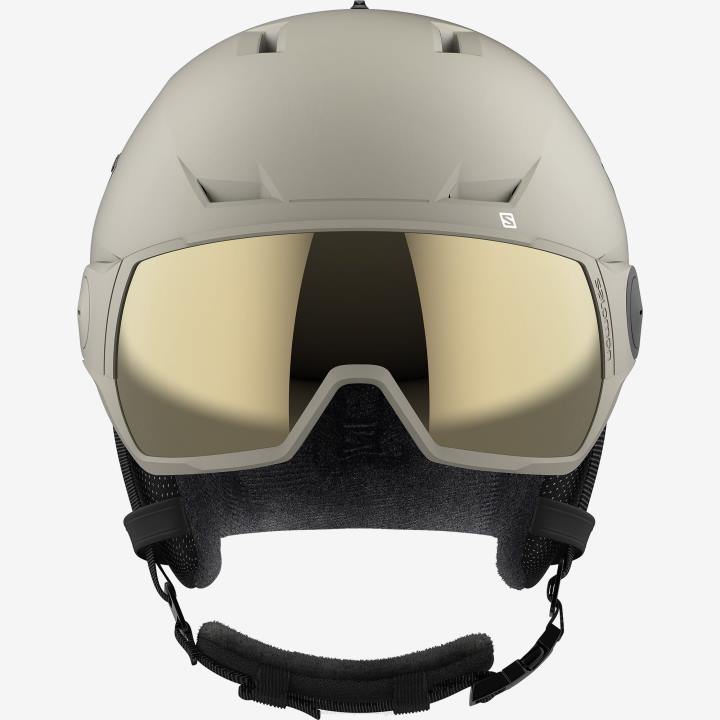 T8841290 Salomon esős nap unisex sisak ikon lt visor sigma bézs esős napon