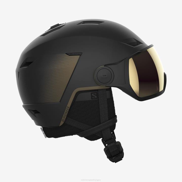 T8841292 Salomon fekete-szürke unisex sisak pioneer lt visor sigma fekete/szürke fekete-szürke